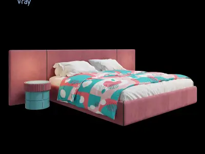 ARCHILINE Design Studio - CM - Bed 04 Free 3D model