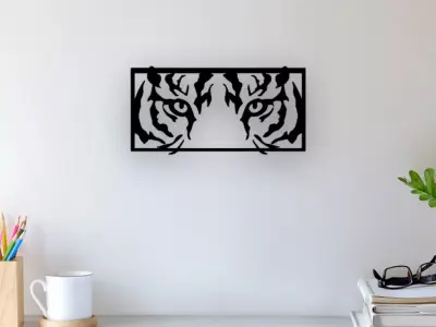 Tiger Eye Wall Art 3D print model