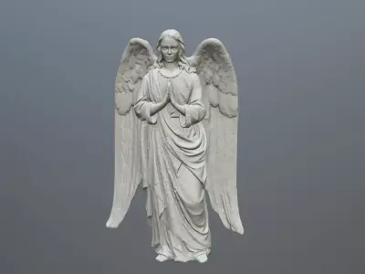Angel Statue 04 3D print model