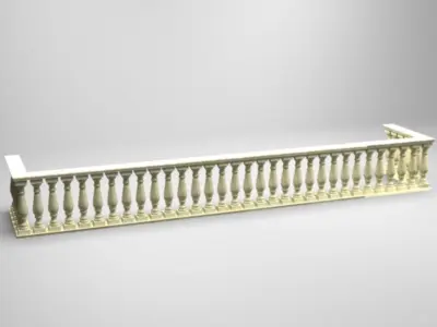 8 models of stone columns Low-poly 3D model