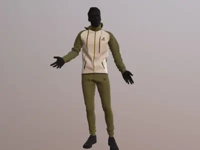 Mens sports suit 3D model