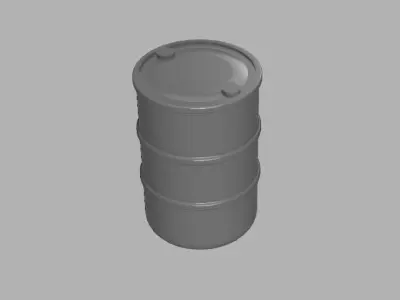  Gallon Plastic Drum Diorama 1-43 scale 3d print model 3D print model