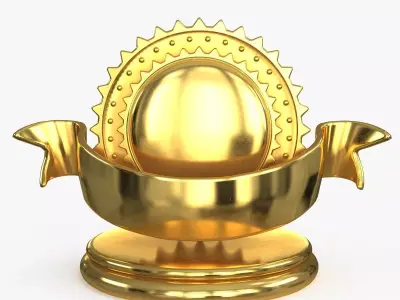 Award Trophy 06 Low-poly 3D model