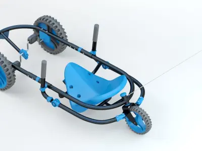YBIKE Explorer Pedal Car 3D model