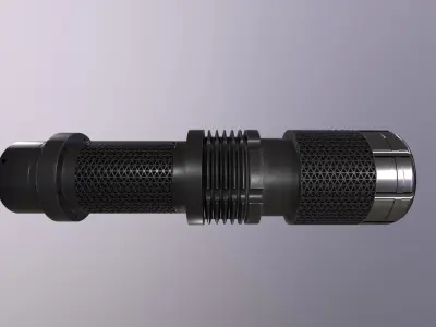 Flashlight A GameReady camera lens Free low-poly 3D model