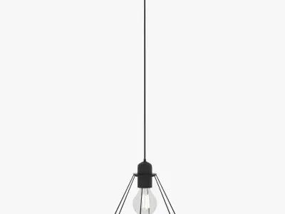 Diamond Shape Hanging Light 3D model