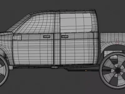 Generic Pickup Truck model 3D model