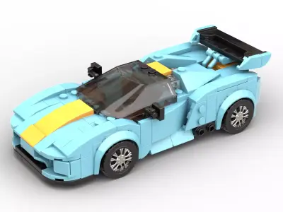 MocBricks3D - Porsche-918 RSR 3D print model