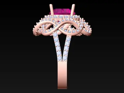 Diamond Ring - Womens Rings - N3882 3D print model