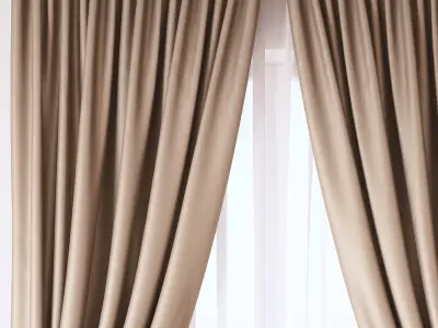 Set 46 Curtains 3D model