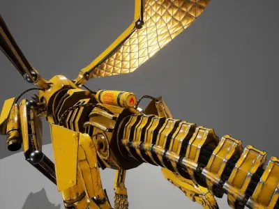 Dragon 7 UE4 Low-poly 3D model