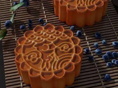 Puins Set Mooncake 1 3D model