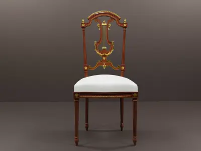 Classic Luxury Dining Chair 3D Model 3D print model