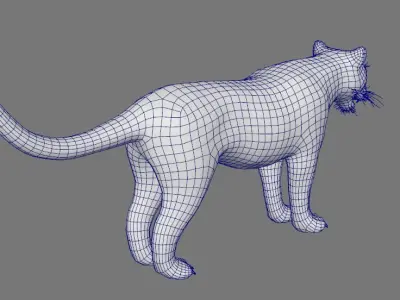 Panther black animations 3D model