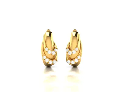 Women Diamond Earrings 3D print model