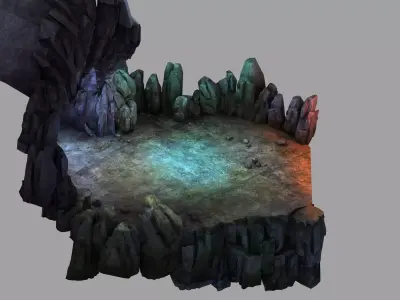 Stone Dragon Restless - Platform 01 3D model