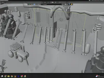 candy land liquid lipstick animation Low-poly 3D model