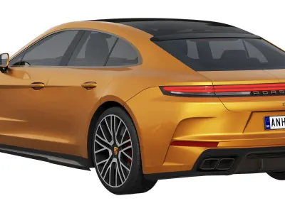 Porsche Panamera Turbo E-Hybrid 2024 3D model