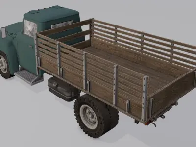 Truck 3D Model  Low-poly 3D model
