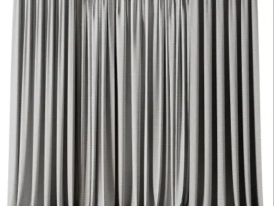Linen Curtain - collections 013 HBH Low-poly 3D model