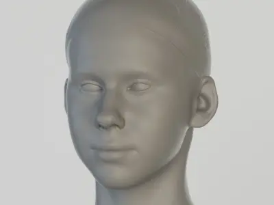 Woman sport 101 Low-poly 3D model