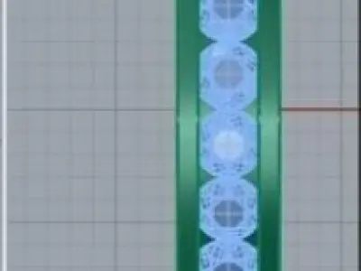 Eternity halo   ring   415 3D print model