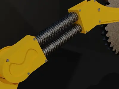 Robotic blade Free low-poly 3D model