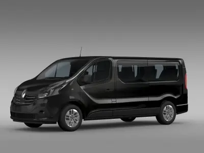 Renault Trafic Minibus L2H1 2017 3D model