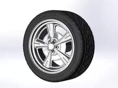Custom wheels US Mags Ardunn for your scale model 3D print model