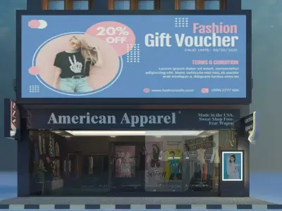 Clothes Shop Low-poly 3D model