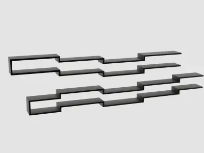 Modern Shelf Free 3D model