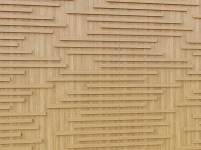Wall wood V03 for your interior wall wood 3D model
