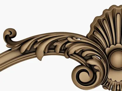 Carved crown decor for cnc  3D model purchase