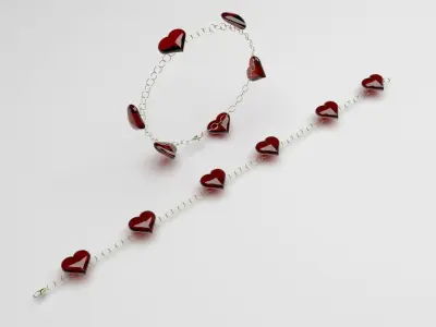 Heart Bracelet 3D print model