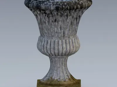 Garden urn planter05 3D model