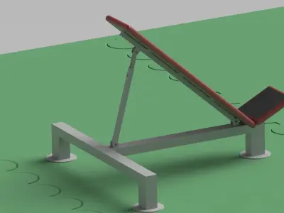 Gym chair Free 3D model
