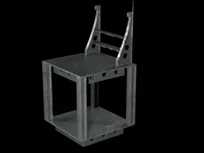 Sci-Fi Desk Free low-poly 3D model purchase