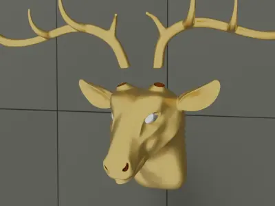 Deer Keyholder 3D print model