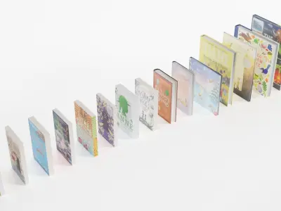 Childrens and Early Teen Books 3D model