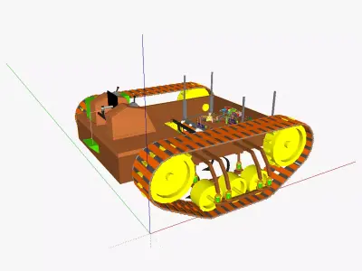 AT traction engine IC 3D model