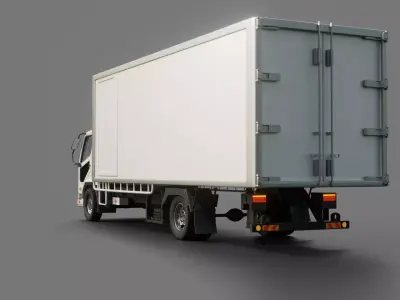 Mitsubishi Fuso Fighter Cargo Truck 3D model