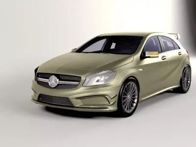 Mercedes Benz amg a45 Low-poly 3D model