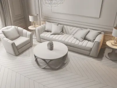 Living Room 060 3D model