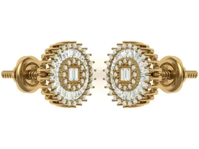 Earring 3D print model 22