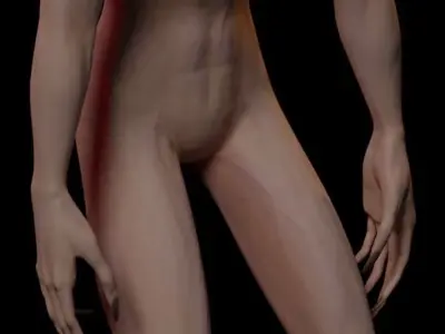 Horror Creep Nightmare Low-poly 3D model