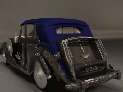 classic car model Low-poly 3D model
