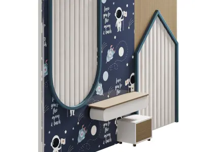 Kids wall panell 15 3D model