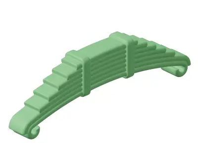 Plastic Truck Leaf Spring Toy 3D model