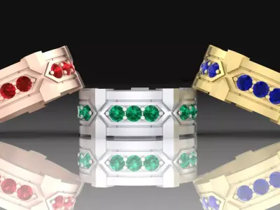 Brutal  Ring  3D print model