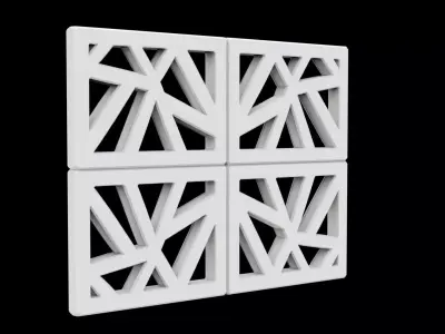 Decorative Wall Panel 3D Print Model 3D print model